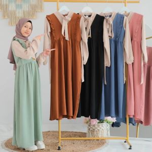 Gamis Anak Perempuan Pita Usia 3 Sampai 6 Tahun/Baju Dress Muslimah Aanak Terbaru 2024