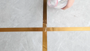 Anti-Mold Self Adhesive Tile Gap Tape 50M Gold - Waterproof Sealing Strip for Floor Wall Ceramic Tiles Bathroom Kitchen