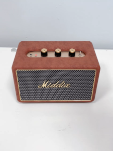 Fornuts Outdoor Wireless Speaker Vintage Wooden Player Built-in Battery USB Portable Bluetooth Speaker