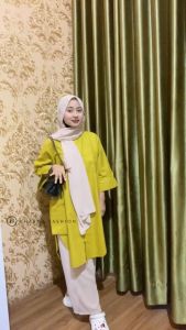Tunik Wanita Terbaru/Atasan Wanita Jumbo/Arsie Tunik/Atasan Wanita Bahan Premium/Tunik Wanita Polos Full Kancing