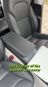 New Central Armrest Cover for Tesla New Model Y Juniper Launch 2025 Model 3 Highland 2024 TPE Soft Case Center Lid Accessories