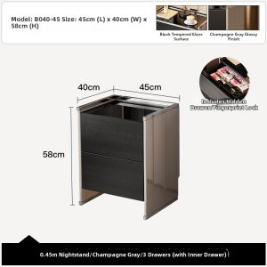 Smart Lockable Multifunction Nightstand