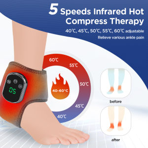 Electric Foot Ankle Massager Wrist Guard Support  Ankle Protector Ankle Wrist Ankle Protector Warm Hot Compress Ankle Brace Joint Sprain Ankle Support Muscle Fatigue Pain Relieve Ankle Protection