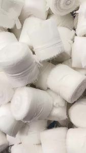 Ruy Băng Cotton Xanh 3.8Cm Rộng 5 Thước DIY Hộp Quà Tặng Bao Bì Đám Cưới Hoa Bó Hoa Bọc Trang Trí Viền Sờn