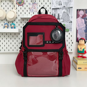 Kawaii Anime Convention Pain Bag Double Shoulder Bag Large Capacity Student Party Girls Backpack Lightweight Bari Doll Bag