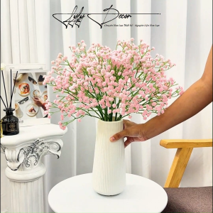 Combo 10 cành Hoa baby cao su cắm điểm trang trí - Dài 62cm Hoa Lụa LyLy Decor