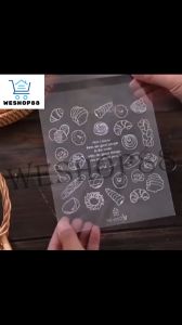WESHOP88 100PCS Transparent Bread Plastic Bags Donut Cookie Bags Disposable Food Baking Bags