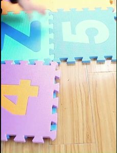 10pcs per pack 30×30×0.8cm Numbers Kids Play Mat Multi Color Puzzle