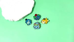 Bandai | Huy Hiệu Ghim Men Pokemon Anime - Pikachu Bulbasaur Psyduck Squirtle Phụ Kiện Hình Thú Dễ Thương Dành Cho Quần Áo Denim & Túi Xách Quà Tặng Cho Mọi Lứa Tuổi
