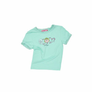Snoopy | Floral Border Tight T-Shirt