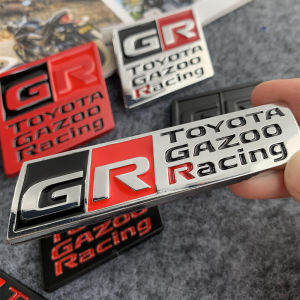 GR Zinc Alloy Fender Emblem Badge GR SPORT Gazoo Racing Fender Car Body/tail Modification Decoration Sticker Suitable for Toyota GR GRZOO Sport Racing VIOS