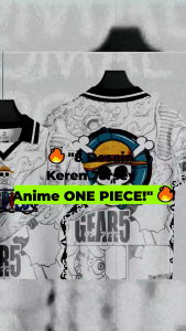 Jersey OnePiece Full Print Sublimasi – Desain Anime Bajak Laut Luffy Bahan Dryfit Premium