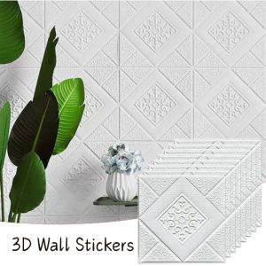 35x35cm Brick Wall Sticker 10-30pcs Self Adhesive Waterproof Wallpaper Living Bedroom Wall Refresh Decor