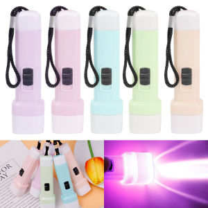 2/4pcs Mini Macaron Color Flashlight Portable Pocket Lamp