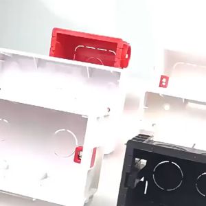 IGD || Utility Box | Internal Box For Standard Switch Socket Mounting Box Type 118 - White and Red