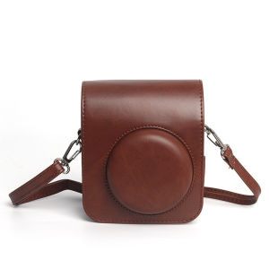 Fuji Instax Mini99 Camera Case Transparent Protective Cover Vintage Leather Bag Perfect Fit for 12/90 Cameras Film Photography