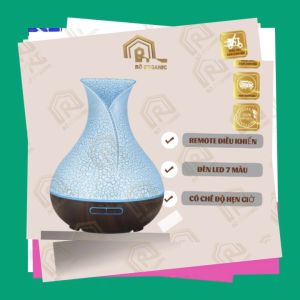 (HCM) Máy Xông Tinh Dầu Tulip Rạn Trứng Tạo Không Gian Sảng Khoái Thanh Lọc Không Khí - Ro Organic