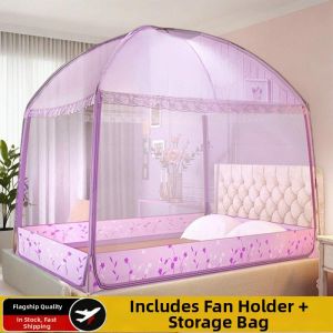 Three Door Fall-Prevention Mosquito Net
