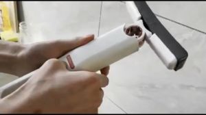 【Affordable and cheap】mini squeeze mop Upgraded Square Microfiber Spinning portable Mini Mop It is suitable for cleaning kitchen bathroom living room ceramic drills etc. mini mop squeezer handheld mop