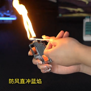 Windproof Multifunctional Keychain Bottle Opener Lighter Metal Jet Flame Turbine Torch Inflatable Portable Lighter Mens Gift