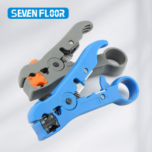 Wire Stripper of RG59 RG6 RG11 RG7 Coaxial Cable Multifunction Stripper Cutter Pliers for Round Cable and Flat Cable