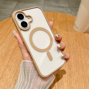 2024 Hàng Mới Về sa mạc Titan Acrylic cứng Ốp bảo vệ cho iPhone 16 Pro Max 15 14 13 12 11 Pro Max 16 15 14 Plus 7 8 XS XR XS Max không dây từ tính sạc