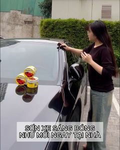 Sáp Đánh Bóng Ô Tô Xe Máy AUTOSHINE PRO 300g Phủ Ceramic Wax Làm Đẹp Bóng Xe - Đánh Sạch Vết Xước Tặng Mút Khăn Lau
