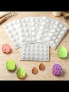 Khuôn Silicon Hình Trái Cây Cho Bánh Mousse Đào Nho Hoa Mai Thân Thiện Với Môi Trường Chocolate Pudding Làm Kẹo Nhà Bếp Làm Bánh Dụng Cụ