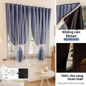 Rèm Cửa Voan Hai Lớp Chống Nắng Bắc Âu