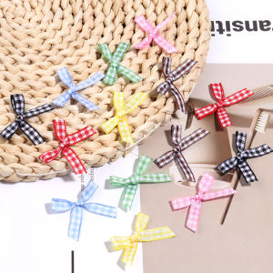 50/100Pcs Mini Bow Ribbon Tie 4x2.5cm Satin Ribbon Bow Flower DIY Craft Handwork Bowties Hair Clip Party Gift Clothes Decor Bow