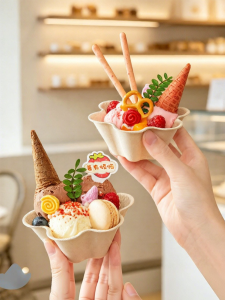NUOXIAN | Disposable Biodegradable Ice Cream Cups