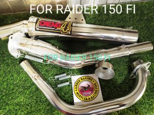 RAIDER FI MUFFLER AND Big Elbow Set with cylinser