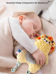 Baby Soothing Doll Plush Sleep Aid Toy Chewable Teeth Gel Toy Comforter Soft Hand Puppet Toy for Infants And Toddlers