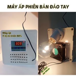 [Nhập RS0822 giảm 30k cho đơn 99k]Máy ấp trứng Hutech đảo tay phiên bản mới tăng độ ẩm