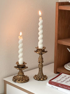 Đèn Cầy Cổ Điển Châu Âu Đồ Trang Trí Nhà Đế Nến Nến Lãng Mạn Đêm Tình Nhân Đồ Dùng Trang Trí Đèn Cầy Hình Cây