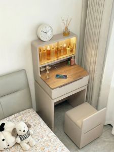 YANGYING | Italian Minimalist Flip-top Bedside Vanity Table 50CM