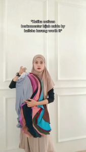 Hijab Bergo Sporty Non Pet Jilbab Instan Sporty Hamidah Malay Jersey Non Pad Menutup Dada