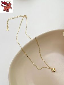 18K Gold pawnable Necklace Womens Love Luxury choker Chain