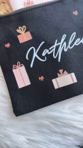 Customised Christmas Makeup Bag Gifts Personalised Xmas Makeup Bag Collection Makeup Bag