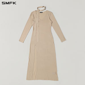 SMFK | Slit Side V-Neck Slimming Evening Dress
