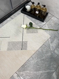 IKEA Design Super Absorbent Anti Slip Bath Mat Bathroom Non-slip Floor Mats Quick Dry Shower Rug