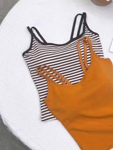 Mooti | Summer Womens Padded Backless Spaghetti Strap Tank Top with Elastic Innerwear Design