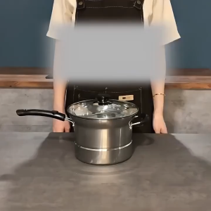 AAA - New Multifunction Pot 3 in 1 Stainless Steam and Deep Frying Cooking Pot with Boil Basket ( SET )