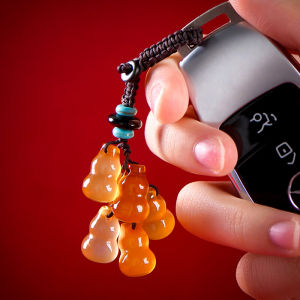 พวงกุญแจรถยนต์สำหรับผู้หญิง สำหรับผู้ชาย สำหรับผู้หญิง เฉพาะ ดับไฮเอนด์ ประนียง ห่วงกุญแจ จี้หยกน่ารัก