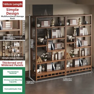 YONGJUE | New Chinese Style Tea Display Shelf Storage Partition