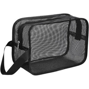 Portable Bathing Bag Mesh Shower Toiletry Pouch Travel Makeup Storage Holder Bathroom Accessories Organizer Beach Bag