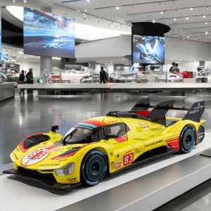 Mô Hình Xe đua Ferrari 499P Le Mans Bằng Hợp Kim 1:22