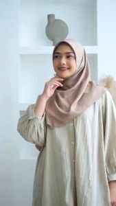 DISKON Kerudung Segiempat Polos Hijab Bahan Voal Jilbab Grosir Murah Full Warna