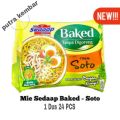 MIE INSTAN SEDAAP KUAH SOTO BAKED TANPA DI GORENG 76gr /1 DUS ISI 24 PCS. 