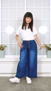 Kulot Jeans Skena Anak Perempuan 5 - 12 Tahun / Kulot Jeans Anak Cewe / Kulot Jeans Skena Murah / Celana Jeans Anak / Celana Jeans Skena Panjang Anak / COD